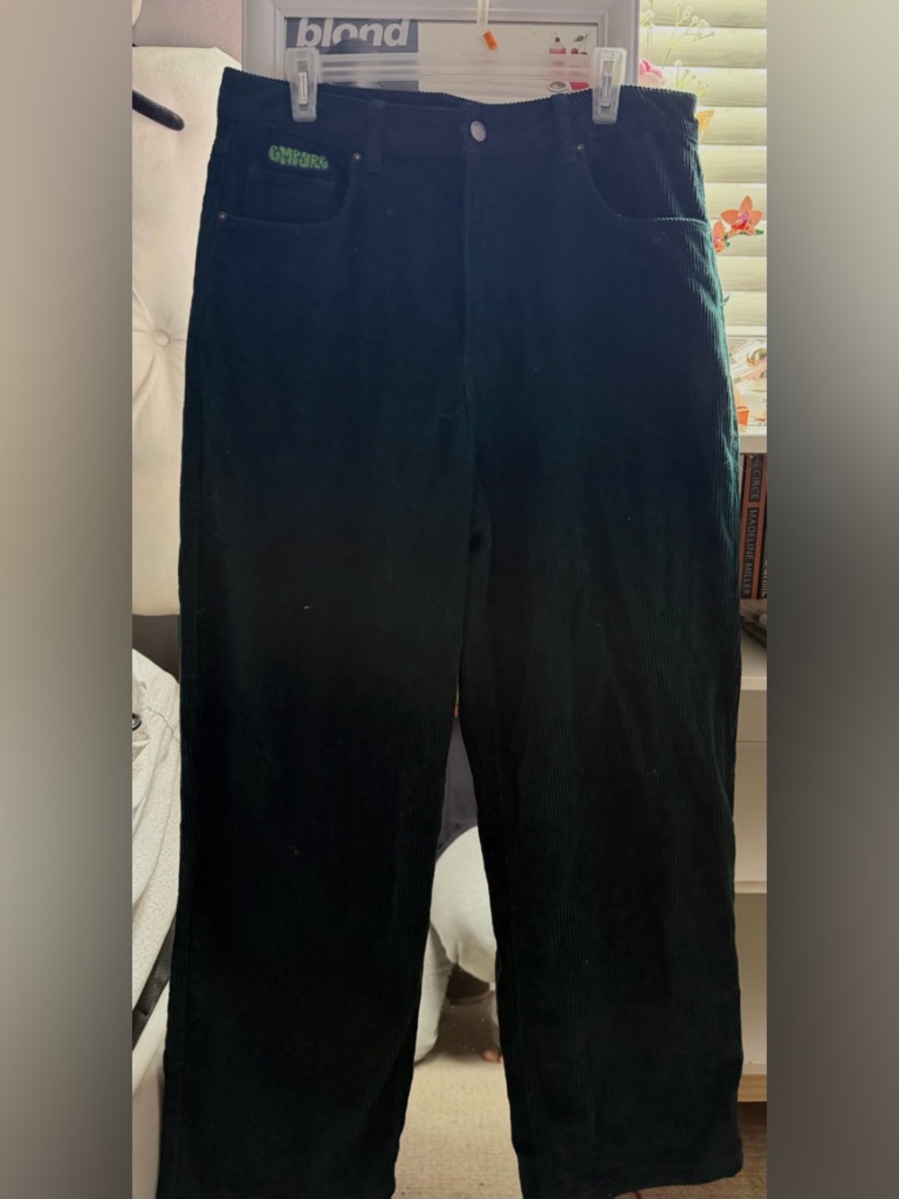 Women’s Dark Green Corduroy Pants - Classic Straight Fit
